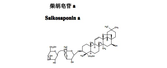 柴胡皂苷a中药化学对照品分子结构图
