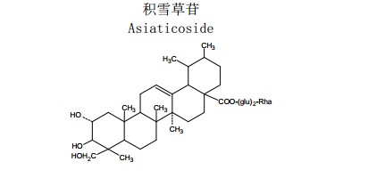 积雪草苷中药化学对照品分子结构图