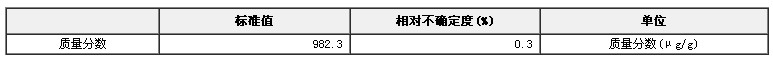 镱溶液成分分析标准物质