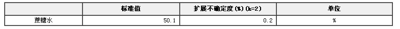 蔗糖水溶液标准物质(糖量计检定校准用