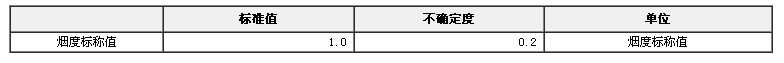 烟度卡标准物质