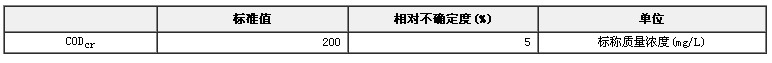 模拟天然水CODCr溶液成分分析标准物质