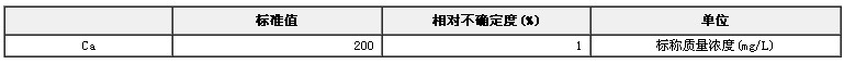 模拟天然水钙溶液成分分析标准物质