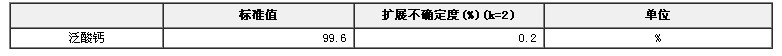 泛酸钙(维生素B5)纯度标准物质