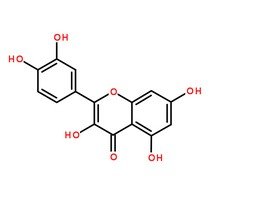 槲皮素CAS号：117-39-5 分子结构图