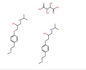 酒石酸美托洛尔CAS号：56392-17-7分子结构图