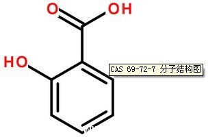 水杨酸CAS号：69-72-7分子结构图