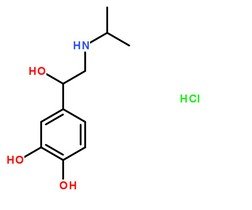 盐酸异丙肾上腺素分子结构图