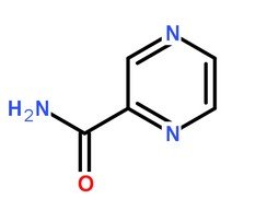 吡嗪甲酰胺分子结构图