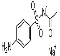 磺胺醋酰钠分子结构图