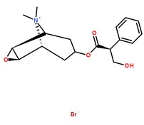 甲溴东莨菪碱分子结构图