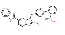 替米沙坦分子结构图