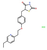 盐酸吡格列酮分子结构图