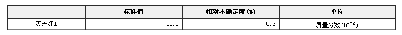 苏丹红I纯度标准物质