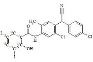Closantel-(Benzoyl ring-13C6)