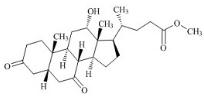 3,7-diketo, 12-hydroxy methyl ester of Cholic Acid