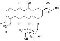 Doxorubicinol-13C-d3 HCl (Mixture of Diasteromers)