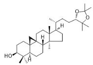 Cycloartane-3β,24,25-triol 24,25-acetonide