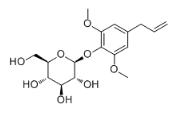 4-Allyl-2,6-dimethoxyphenyl glucoside对照品