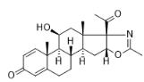 11β-Hydroxy-2'-methyl-5'βH-pregna-1,4-dieno[17,16-d]oxazole-3,20-dione对照品