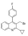 3-溴甲基-2-环丙基-4-(4'-氟苯基)喹啉对照品
