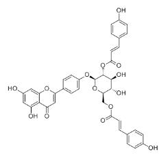 Apigenin 4'-O-(2'',6''-di-O-E-p-coumaroyl)glucoside标准品