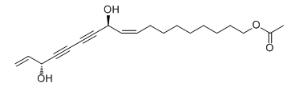 1-乙酰氧基-9,17-十八碳二烯-12,14-二炔-11,16-二醇标准品