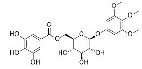 3,4,5-三甲氧基苯基-（6'-O-galloyl）-O-β-D-吡喃葡萄糖苷标准品