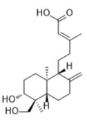 ent-3β,18-Dihydroxylabda-8(17),13E-dien-15-oic acid标准品