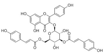 山萘酚3-O-（3“，6”-二-O-E-对-香豆酰基）-β-D-吡喃葡萄糖苷标准品