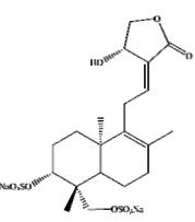 17-氢-9-去氢穿心莲内酯-3,19-二硫酸酯钠对照品