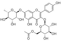 山萘酚3-O-（6''-O-乙酰基）葡萄糖苷-7-O-鼠李糖苷标准品