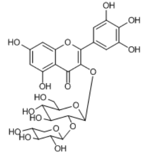 杨梅素-3-O-β-D-木糖（1→2）-β-D-葡萄糖苷对照品